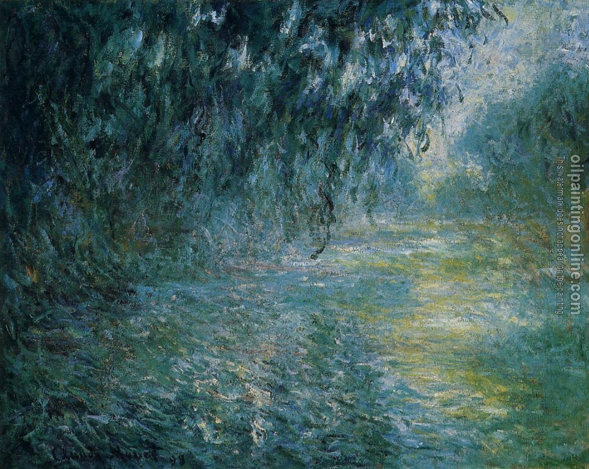 Monet, Claude Oscar - Morning on the Seine in the Rain